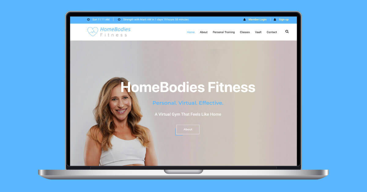 HomeBodies Fitness – The website